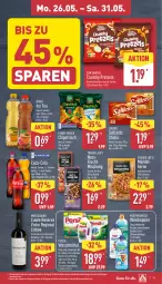 Gazetka promocyjna Aldi Nord - Von Montag - Gazetka - ważna od 31.05 do 31.05.2025 - strona 11 - produkty: beutel, brezel, chips, chipsfrisch, coca-cola, cola, cuvée, elle, flasche, frucht, funny-frisch, gin, ice tea, kraft, Kuschelweich, lorenz, mandel, monte, natur, nuss, persil, persil waschmittel, Pretzel, rotwein, saltletts, snack, snacks, Sun Snacks, teller, Ti, waschmittel, weichspüler, wein, ZTE, zucker