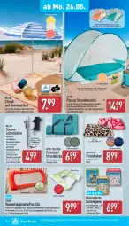 Gazetka promocyjna Aldi Nord - Von Montag - Gazetka - ważna od 31.05 do 31.05.2025 - strona 18 - produkty: Bau, baumwolle, decke, dell, elle, gin, hängematte, Kartenspiel, Mode, pool, rasen, reine baumwolle, Ria, rwe, schirme, sonnenschirm, Sonnenschirmhalter, Spiele, strandlaken, Tasche, taschen, Ti, tragetasche, uv-schutz, wasser, Wasserhängematte, wolle, ZTE