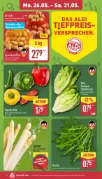 Gazetka promocyjna Aldi Nord - Von Montag - Gazetka - ważna od 31.05 do 31.05.2025 - strona 2 - produkty: aldi, cola, eis, kartoffel, kartoffeln, paprika, reis, Romanasalat, rucola, sac, salat, salatherzen, Schal, Schale, spargel, speisekartoffeln, Ti, ZTE, zwiebel, zwiebeln