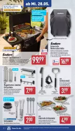 Gazetka promocyjna Aldi Nord - Von Montag - Gazetka - ważna od 31.05 do 31.05.2025 - strona 22 - produkty: aldi, burger, bürste, Container, dell, edelstahl, eis, elle, flasche, gasgrill, gin, grill, grillzange, Grillzubehör, hamburger, korb, küche, Küchen, küchenrolle, küchenrollen, Mode, papier, rwe, Schal, Schale, schlauch, schutzhülle, thermometer, Ti, tisch, wasser, wok, ZTE