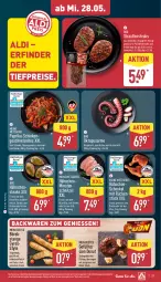 Gazetka promocyjna Aldi Nord - Von Montag - Gazetka - ważna od 31.05 do 31.05.2025 - strona 27 - produkty: aldi, backwaren, bio, braten, brustfilet, Donut, eis, feta, filet, fleisch, geback, geschnetzeltes, gewürz, grill, gyros, Hähnchenfleisch, hähnchenschenkel, Hähnchensteak, hähnchensteaks, henkel, lion, marinade, minutenschnitzel, Ofen, paprika, pfeffer, reis, schenkel, schinken, schnitzel, schwein, steak, steaks, Ti, tiefpreis, wein, Zelt