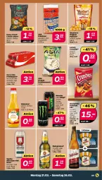 Gazetka promocyjna Netto - Angebote ab Montag - Gazetka - ważna od 26.03 do 26.03.2022 - strona 9 - produkty: chips, coca-cola, cola, crunchips, erdnüsse, funny-frisch, gin, hasseröder, linsen, lorenz, lorenz crunchips, monster, pils, popcorn, premium pils, salz, snack, Spaten, Ti, valensina