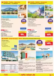 Gazetka promocyjna Netto Marken-Discount - Reise-Angebote August - Gazetka - ważna od 31.08 do 31.08.2022 - strona 27 - produkty: anreisetermine, aust, axe, Bad, ball, Brei, buch, dessert, desserts, dusche, eis, elle, Fußball, Garten, getränk, getränke, gin, HP, Kinder, kurtaxe, leine, pizza, pool, reis, reiseveranstalter, rezept, salat, Stier, telefon, Ti, Tiere, tisch, uhr, wasser, wein, wellnessbereich, zimmerbeispiel