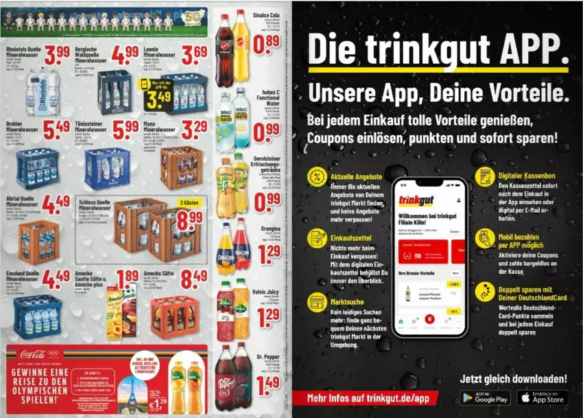 Aktueller Prospekt Trinkgut - Prospekte - von 21.05 bis 25.05.2024 - strona 3 - produkty: angebot, angebote, eis, elle, gerolsteine, gerolsteiner, Popp, Spiele, steiner, tee, Ti