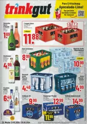 Gazetka promocyjna Trinkgut - Prospekte - Gazetka - ważna od 25.05 do 25.05.2024 - strona 1 - produkty: Bau, Brei, burger, Draht, ecco, elle, flensburger, frizzante, getränk, getränke, limo, limonade, limonaden, pils, pilsener, rheinfels quelle, sim, Ti, Tiere, tuc, vescovino, wasser, WICK