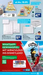 Gazetka promocyjna Aldi Nord - Von Montag - Gazetka - ważna od 23.09 do 23.09.2023 - strona 11 - produkty: aldi, Bau, baumwolle, bett, Betten, bettwäsche, decke, dell, disney, eis, elle, Germ, gewinnspiel, gin, Holz, Holz-Spielzeug, Kinder, kissen, kopfkissen, matratze, matratzen, matratzenauflage, Mode, reine baumwolle, reis, Ria, spielzeug, Steppdecke, Ti, tisch, wasser, wolle, ZTE