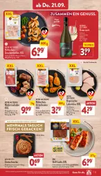 Gazetka promocyjna Aldi Nord - Von Montag - Gazetka - ważna od 23.09 do 23.09.2023 - strona 27 - produkty: aqua, braten, brustfilet, eis, filet, flasche, geback, geschnetzeltes, gewürz, gin, grill, grill-lachs, grüner veltliner, Käse, küche, Küchen, lachs, leberkäs, leberkäse, nuss, Ofen, Plunder, reis, rind, rinder, Rinderroulade, rinderrouladen, rouladen, Schal, Schale, schwein, Ti, tiefpreis, tisch, wein, Weißwein, Zelt, ZTE, zucker