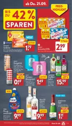 Gazetka promocyjna Aldi Nord - Von Montag - Gazetka - ważna od 23.09 do 23.09.2023 - strona 31 - produkty: alkohol, Coral, drink, Effect, eis, elle, erfrischungsgetränk, flasche, getränk, gin, Ländertee, ouzo, ouzo 12, reis, rotkäppchen, sekt, Tanqueray, tee, teekanne, teller, Ti, waschmittel, ZTE, zucker
