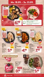 Gazetka promocyjna Aldi Nord - Von Montag - Gazetka - ważna od 23.09 do 23.09.2023 - strona 4 - produkty: aldi, aubergine, auberginen, braten, brot, eis, filet, fleisch, geschnetzeltes, gewürz, gin, grill, gyros, hackfleisch, korn, Kornbrot, küche, Küchen, marinade, Ofen, paprika, pfeffer, pute, putenbrust, rezept, rezepte, rind, rinder, rinderhackfleisch, rwe, salat, schinken, schnitzel, schwein, schweine, steak, steaks, Ti, vollkornbrot, wein, weine, Zelt, ZTE