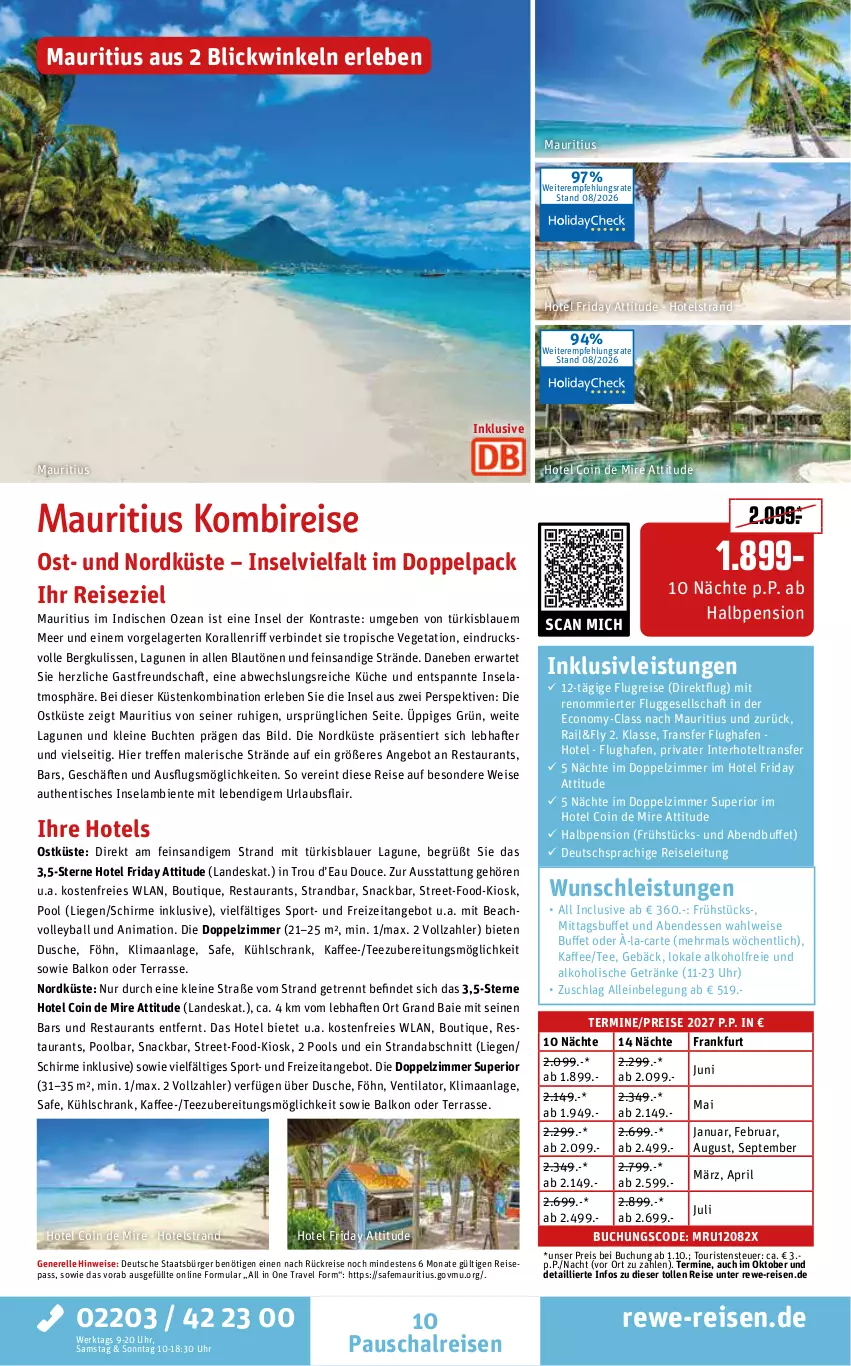 Aktueller Prospekt Rewe Reisen - Reiseprospekt - von 28.08 bis 25.09.2026 - strona 10 - produkty: alkohol, alkoholische getränke, angebot, auer, ball, bsf, buch, deutschsprachige reiseleitung, dusche, eis, elle, Elvie, ente, friday, getränk, getränke, inklusivleistungen, kaffee, küche, kühlschrank, leine, Liege, pool, pril, reis, rel, Schal, schirme, Schrank, snack, Sport, tee, Ti, tisch, uhr, Vegeta, ventilator