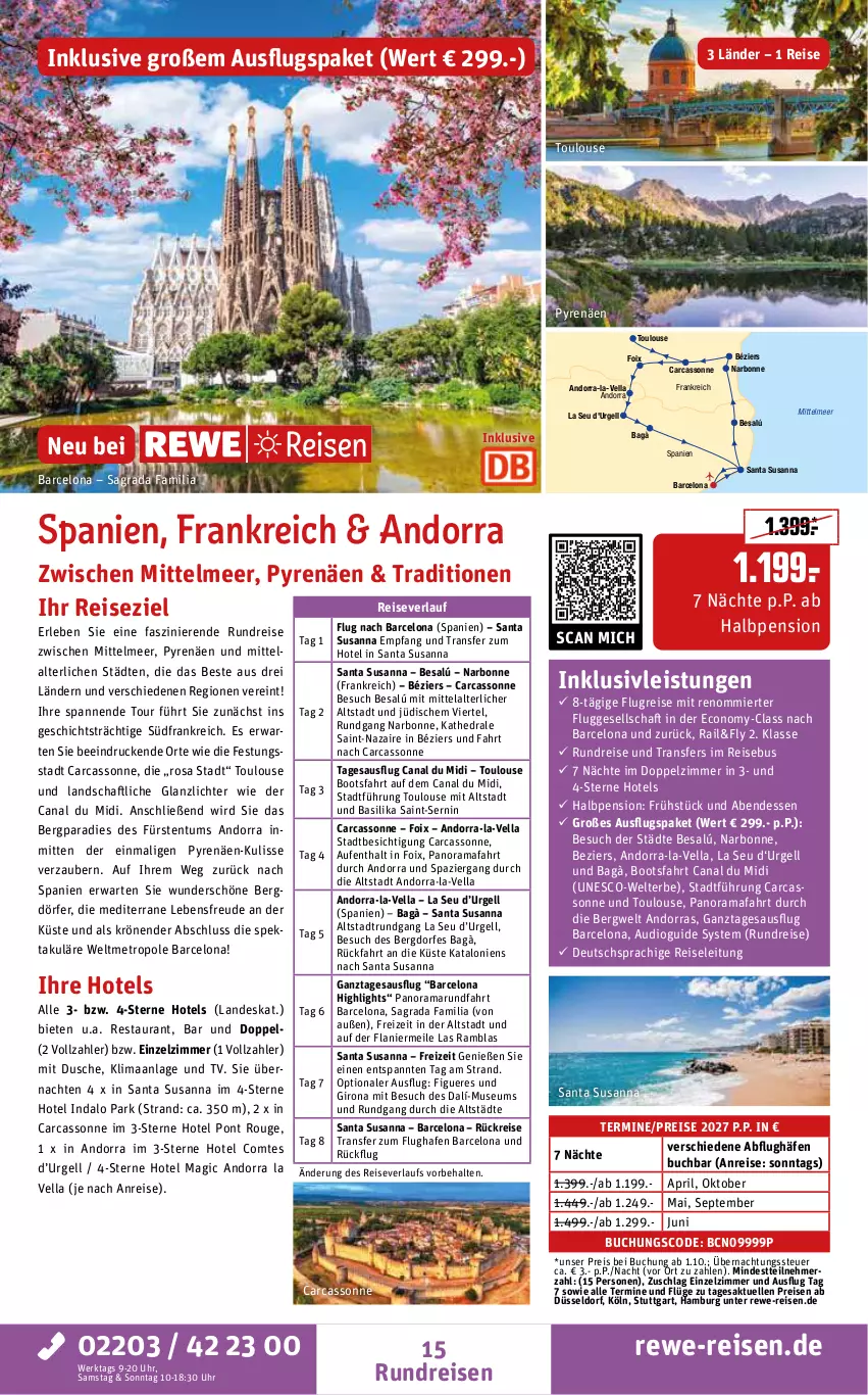Aktueller Prospekt Rewe Reisen - Reiseprospekt - von 28.08 bis 25.09.2026 - strona 15 - produkty: buch, deutschsprachige reiseleitung, dusche, eis, elle, inklusivleistungen, Metro, pril, rama, reis, reiseverlauf, rouge, Ti, uhr