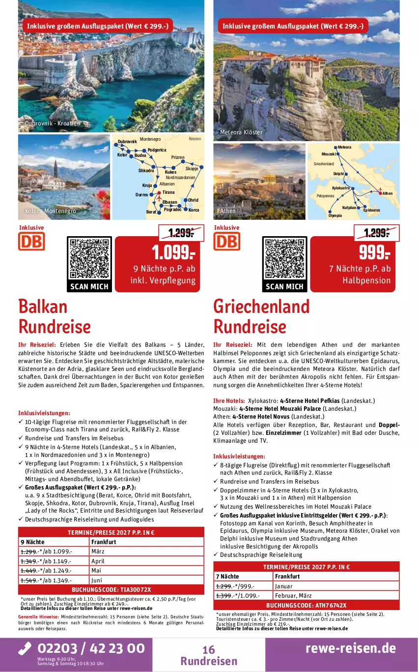 Aktueller Prospekt Rewe Reisen - Reiseprospekt - von 28.08 bis 25.09.2026 - strona 16 - produkty: Bad, buch, decke, deutschsprachige reiseleitung, dusche, eis, elle, getränk, getränke, inklusivleistungen, lion, monte, Persona, pril, Rana, reis, reiseverlauf, rel, rezept, Ria, Thea, Ti, uhr, wellnessbereich