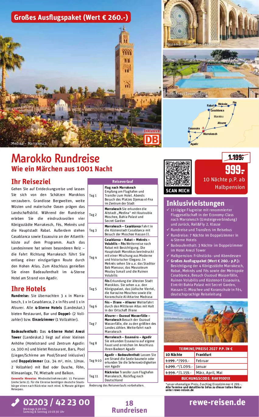 Aktueller Prospekt Rewe Reisen - Reiseprospekt - von 28.08 bis 25.09.2026 - strona 18 - produkty: aust, Bad, Bau, buch, deo, deutschsprachige reiseleitung, dusche, eis, elle, erde, inklusivleistungen, leine, Liege, Maus, Metro, Mode, ouzo, pool, pril, reis, reiseverlauf, rel, rum, schirme, Ti, tisch, uhr, wasser