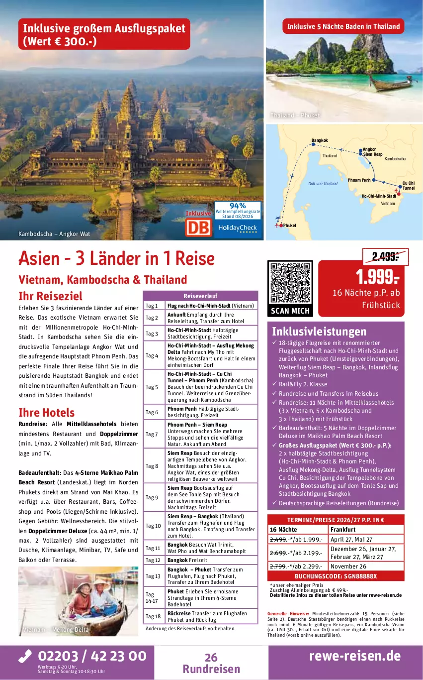 Aktueller Prospekt Rewe Reisen - Reiseprospekt - von 28.08 bis 25.09.2026 - strona 26 - produkty: Bad, Bau, buch, deutschsprachige reiseleitung, dusche, eis, Elan, elle, hama, inklusivleistungen, Liege, lion, mab, mac, Metro, natur, pool, pril, reis, reiseverlauf, rel, rwe, schirme, Ti, tisch, uhr, wellnessbereich