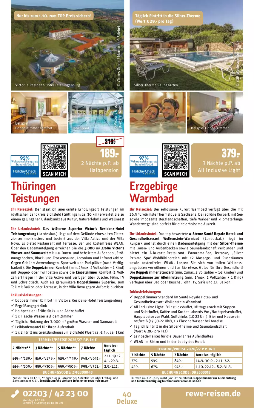 Aktueller Prospekt Rewe Reisen - Reiseprospekt - von 28.08 bis 25.09.2026 - strona 40 - produkty: activa, angebot, angebote, auer, axe, Bad, Bademantel, bett, Betten, bier, buch, drink, drinks, dusche, eis, elle, flasche, Garten, Gesundheit, getränk, heinz, inklusivleistungen, innenpool, kaffee, Kinder, kuchen, kurtaxe, LG, Liege, Mantel, natur, ndk, pool, rama, reis, ring, rwe, sac, salat, SANTE, schreibtisch, snack, Sport, suppe, suppen, Ti, tisch, uhr, wasser, wein, ZTE