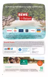 Gazetka promocyjna Rewe Reisen - Reiseprospekt - Gazetka - ważna od 25.09 do 25.09.2026 - strona 2 - produkty: buch, drucker, eis, elle, Engel, ente, erde, gin, kerze, LG, mastercard, natur, reis, rel, ring, Ti, trendtours touristik gmbh, ZTE