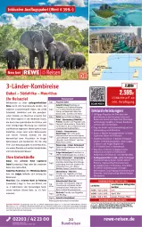 Gazetka promocyjna Rewe Reisen - Reiseprospekt - Gazetka - ważna od 25.09 do 25.09.2026 - strona 20 - produkty: amaro, axe, Bad, bett, Betten, buch, deutschsprachige reiseleitung, eis, elle, gin, inklusivleistungen, krüger, mandel, Metro, Mode, natur, pril, puma, rama, reis, reiseverlauf, rel, Ria, rum, rwe, Ti, Tiere, uhr, wasser, Wild, Yo