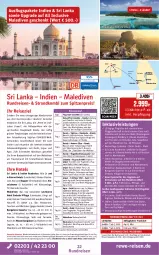 Gazetka promocyjna Rewe Reisen - Reiseprospekt - Gazetka - ważna od 25.09 do 25.09.2026 - strona 22 - produkty: Amber, Bad, buch, decke, deutschsprachige reiseleitung, dusche, eis, Elektro, elle, ente, getränk, getränke, gewürz, HP, inklusivleistungen, leine, Manta, ndk, pril, reis, reiseverlauf, rel, rwe, saft, senf, spee, tee, Ti, uhr, Wanne, wasser