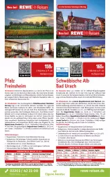 Gazetka promocyjna Rewe Reisen - Reiseprospekt - Gazetka - ważna od 25.09 do 25.09.2026 - strona 42 - produkty: angebot, axe, Bad, Bau, bett, Betten, bio, buch, Couch, dusche, eier, eis, elle, Fahrrad, Garten, getränk, inklusivleistungen, kaffee, Kinder, küche, Küchen, kurtaxe, leine, mandel, Mantel, Mode, natur, nuss, pralinen, reis, rum, rwe, schlafsofa, schoko, schokolade, schokoladen, sekt, sessel, Sofa, Spezi, Tasche, teller, Ti, Trüffel, tücher, uhr, wein, weine