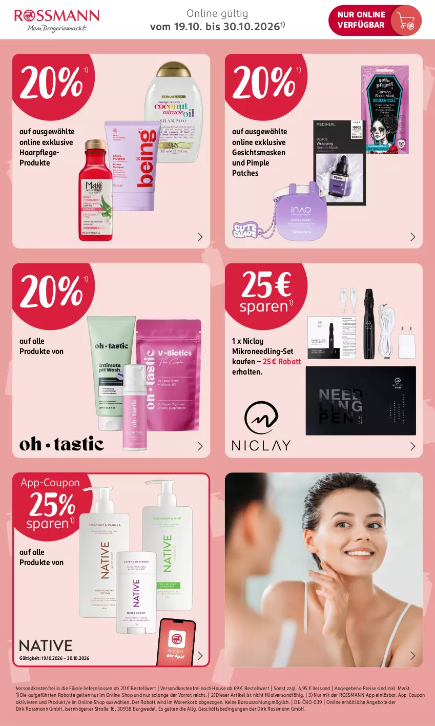 Aktueller Prospekt Rossmann - Prospekte - von 19.10 bis 30.10.2026 - strona 5 - produkty: angebot, angebote, coupon, eis, Gesichtsmaske, haarpflege, korb, krone, LG, Maske, ndk, reis, Ti, versandkostenfrei, wedel