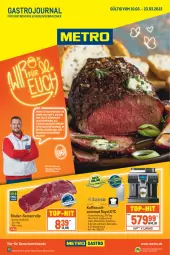 Gazetka promocyjna Metro - GastroJournal - Gazetka - ważna od 23.03 do 23.03.2022 - strona 1 - produkty: Abtei, ACC, auto, Cap, cappuccino, chia, cin, eis, fleisch, getränk, getränke, kaffee, kaffeevollautomat, latte, latte macchiato, mac, macchiato, Metro, Rauch, reis, rind, rinder, tasse, Ti, top-hit, wasser, wassertank