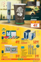 Gazetka promocyjna Metro - GastroJournal - Gazetka - ważna od 23.03 do 23.03.2022 - strona 26 - produkty: ACC, Becher, besteck, decke, Deckel, duni, edelstahl, gabel, Holz, kaffee, kuchen, Löffel, messer, rioba, rwe, sac, Serviette, servietten, spülmaschinen, Ti, top-hit, tuc