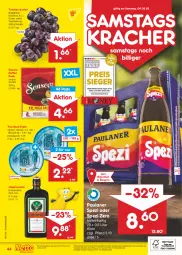 Gazetka promocyjna Netto Marken-Discount - Filial-Angebote - Gazetka - ważna od 04.03 do 04.03.2023 - strona 44 - produkty: angebot, angebote, bestpreis, discount, eis, filet, filets, fisch, Germ, Holz, jägermeister, kaffee, kracher, kräuter, kräuterlikör, likör, marken-discount, Meister, ndk, Paula, paulaner, reis, Schal, Schale, senseo, Spezi, thunfisch, thunfisch filets, Ti, trauben, ZTE