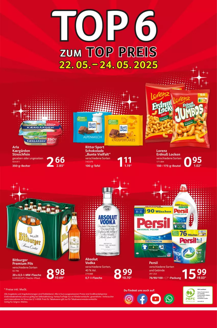Aktueller Prospekt Selgros - Food - von 22.05 bis 28.05.2025 - strona 32 - produkty: angebot, angebote, Becher, beutel, eis, flakes, flasche, LG, Rauch, reis, ritter, ritter sport, schoko, schokolade, Sport, Ti, vita, vodka