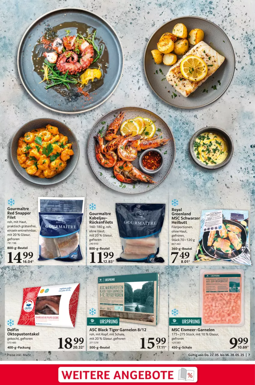 Aktueller Prospekt Selgros - Food - von 22.05 bis 28.05.2025 - strona 7 - produkty: beutel, buch, cin, eis, filet, filets, garnelen, lack, reis, Schal, Schale, Ti, tisch
