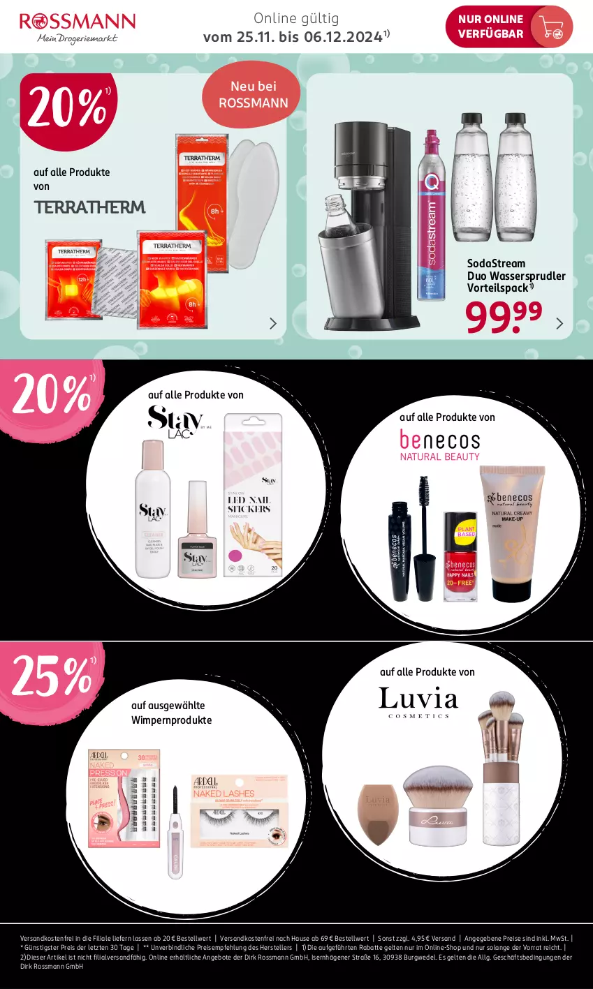 Aktueller Prospekt Rossmann - Prospekte - von 25.11 bis 06.12.2024 - strona 3 - produkty: angebot, angebote, eis, elle, LG, ndk, reis, Soda, sodastream, teller, Ti, versandkostenfrei, wasser, wassersprudler, wedel, ZTE