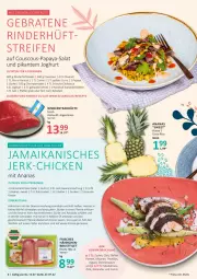 Gazetka promocyjna Selgros - Sommerrezepte - Gazetka - ważna od 27.07 do 27.07.2022 - strona 6 - produkty: ananas, Anrichte, avocado, braten, brustfilet, butter, cherrytomaten, chili, couscous, curry, decke, Deckel, eis, elle, filet, garnier, gewürz, Gewürzmischung, gurke, gurken, hüftsteak, hüftsteaks, ingwer, joghur, joghurt, karamell, Koriander, leine, minze, Muskatnuss, nuss, olive, oliven, olivenöl, Papaya, pfanne, pfannen, pfeffer, reis, Ria, rind, rinder, Rindersteak, rohrzucker, salat, salz, sauce, Sriracha, steak, steakhüfte, steaks, teller, Ti, tomate, tomaten, würfel, zitrone, zitronen, zucker