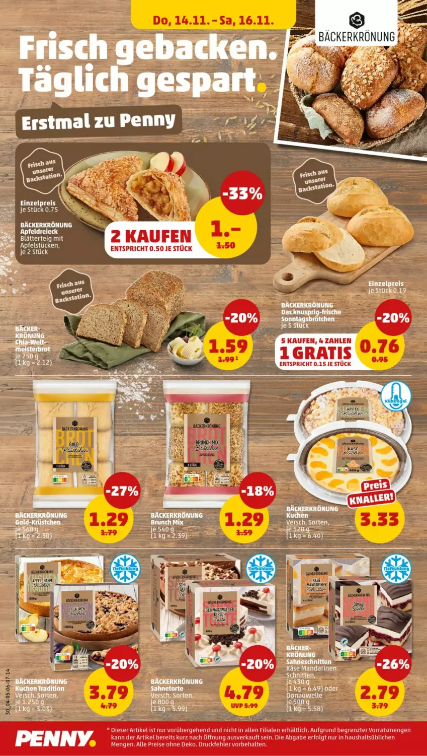 Aktueller Prospekt Penny - Prospekte - von 11.11 bis 16.11.2024 - strona 30 - produkty: blätterteig, eis, Käse, LG, mandarine, mandarinen, reis, schnitten, Ti, ZTE