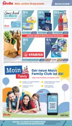 Gazetka promocyjna Famila - Prospekte - Gazetka - ważna od 30.04 do 30.04.2022 - strona 12 - produkty: angebot, angebote, bio, bionade, coupon, coupons, deli reform, domestos, getränk, getränke, gewinnspiel, Kinder, küstengold, magazin, Spiele, stabilo, Tchibo, Ti