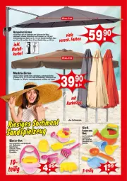 Gazetka promocyjna  - Prospekte - Gazetka - ważna od 25.04 do 25.04.2026 - strona 4 - produkty: ampelschirm, eimer, eis, Gießkanne, schirme, tuc, wasser