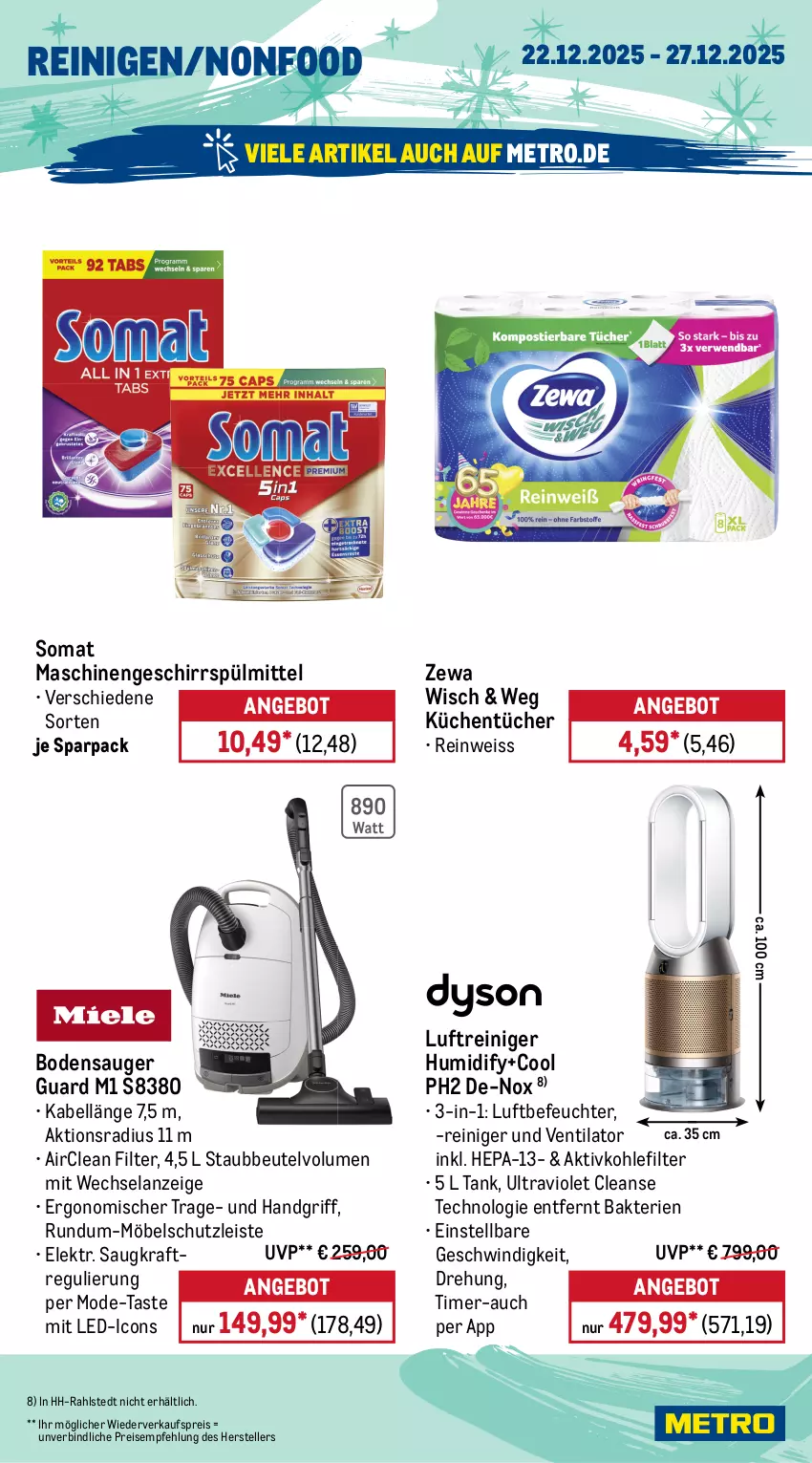 Aktueller Prospekt Metro - Wochen-Angebote - von 22.12 bis 27.12.2025 - strona 19 - produkty: alkohol, ananas, angebot, aprikose, beere, beeren, beutel, bodensauger, eis, Elan, elle, flasche, frucht, geschirr, geschirrspülmittel, getränk, getränke, Glühwein, Kinder, kirsch, kirsche, kirschen, kraft, küche, Küchen, küchentücher, limette, Luftbefeuchter, Luftreiniger, Metro, Mett, möbel, Mode, ohne alkohol, orange, orangen, Palette, preisvorteil, reiniger, reis, reiss, Ria, rotwein, Schal, Schale, somat, spülmittel, staubbeutel, teller, Ti, tiefpreis, timer, tücher, usb, ventilator, wein, zewa, zitrone, zitronen