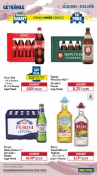 Gazetka promocyjna Metro - Wochen-Angebote - Gazetka - ważna od 27.12 do 27.12.2025 - strona 13 - produkty: angebot, bella crema, beutel, bohne, coca-cola, cola, coupon, drink, eis, energy drink, ferrero, Ferrero Rocher, flasche, getränk, getränke, gin, haribo, jacobs, melitta, Metro, Palette, Peroni, red bull, reis, Sierra, sierra tequila, Spaten, tequila, Ti