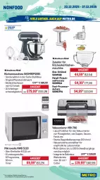 Gazetka promocyjna Metro - Wochen-Angebote - Gazetka - ważna od 27.12 do 27.12.2025 - strona 22 - produkty: ACC, angebot, auer, auto, Brei, Cap, cappuccino, chia, cin, delonghi, edelstahl, eis, elle, entkalker, espresso, fleisch, garraum, gin, kaffee, kaffeeautomat, kaffeevollautomat, kaffeevollautomaten, KitchenAid, küche, Küchen, küchenmaschine, latte, latte macchiato, lebensmittel, mac, macchiato, Metro, mikrowelle, milch, milchaufschäumer, nespresso, reis, Rollenbox, rwe, sauce, saucen, schüssel, senf, suppe, suppen, tasse, teller, Ti, timer, tisch, tomate, tomaten, Vakuumierer, vollautomaten, wasser, wasserfilter, wassertank