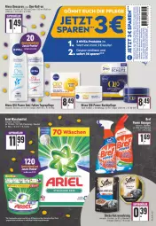 Gazetka promocyjna Edeka - Angebote der Woche - Gazetka - ważna od 29.01 do 29.01.2022 - strona 21 - produkty: ariel, ariel waschmittel, beutel, braun, coupon, coupons, deo, deospray, deutschlandcard, eier, eis, erde, katzennahrung, mam, nachtpflege, nivea, Pods, reis, roll-on, sauce, Schal, Schale, sheba, Tagespflege, Ti, waschmittel