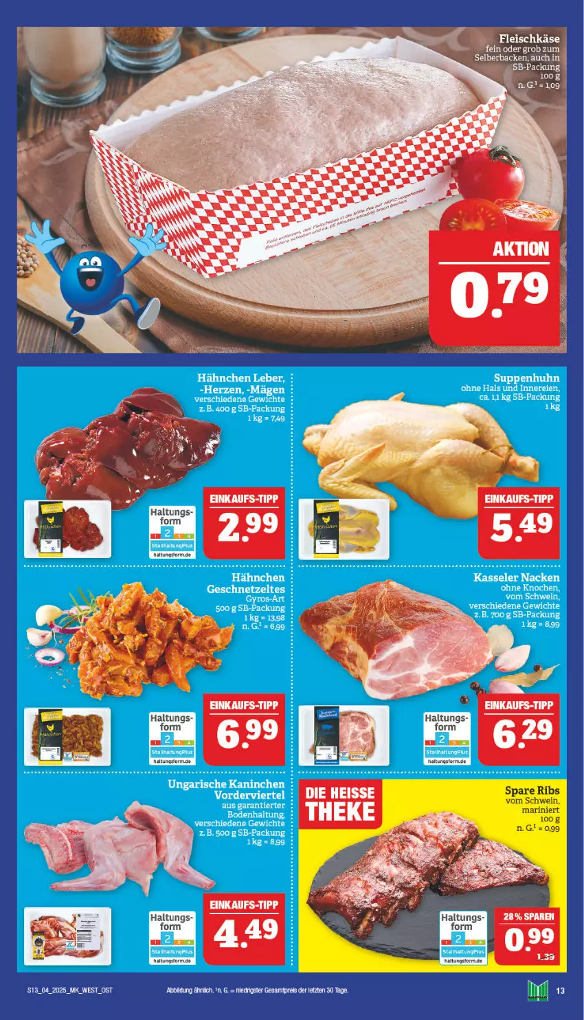 Aktueller Prospekt Marktkauf - Prospekt - von 19.01 bis 25.01.2025 - strona 13 - produkty: eis, fleisch, fleischkäse, Käse, Ti