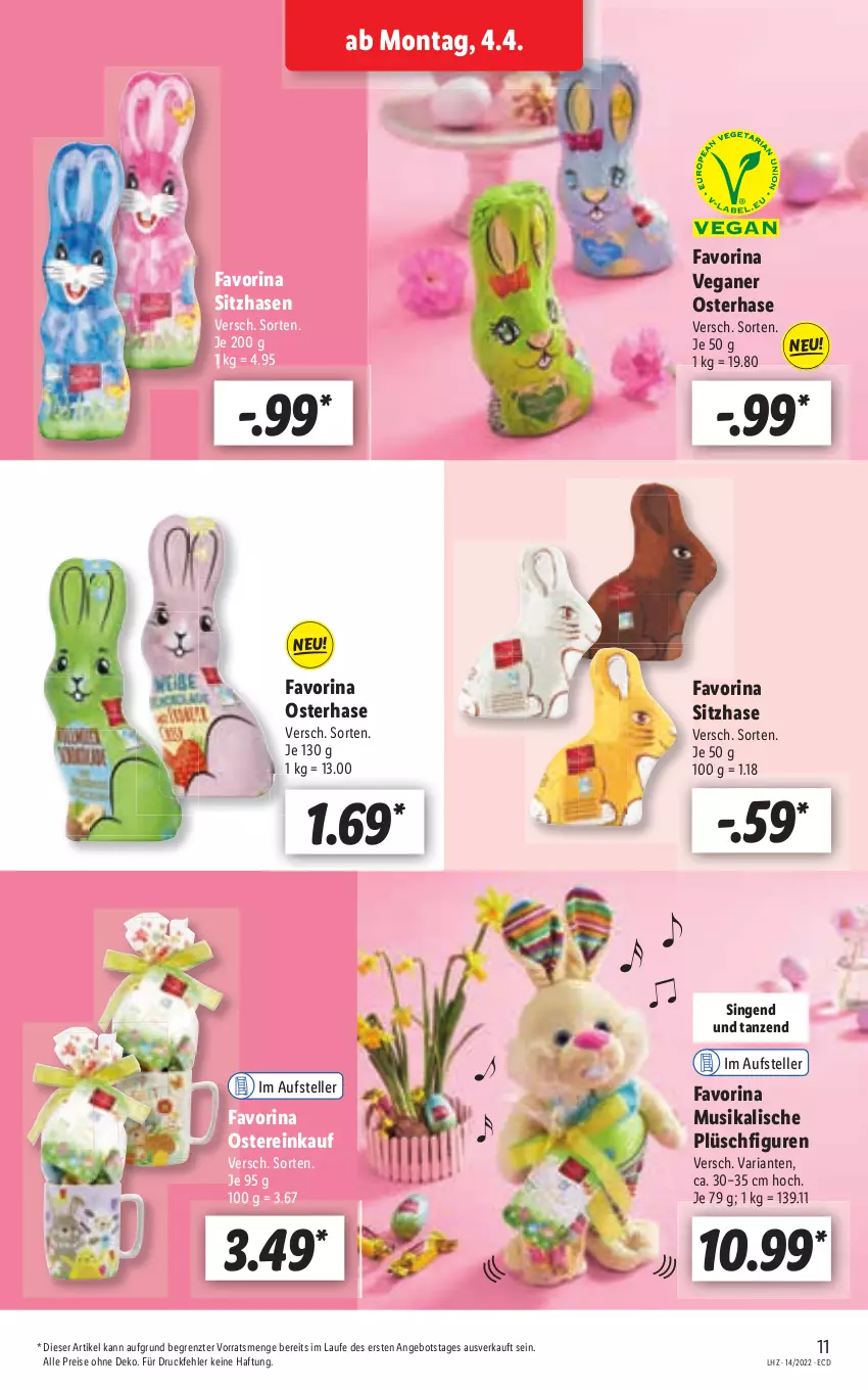 Aktueller Prospekt Lidl - Aktionsprospekt - von 04.04 bis 09.04.2022 - strona 11 - produkty: angebot, eis, reis, Ria, Ti, ZTE