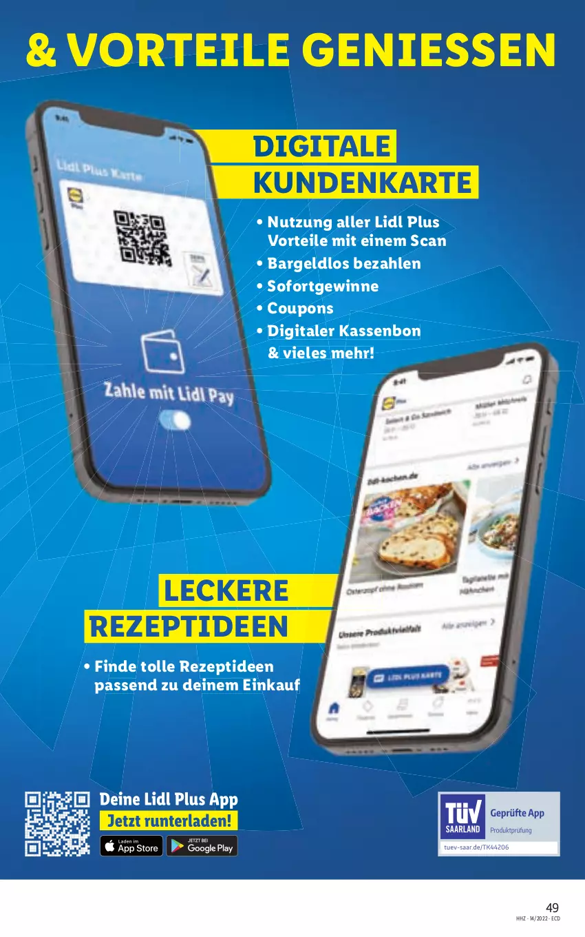 Aktueller Prospekt Lidl - Aktionsprospekt - von 04.04 bis 09.04.2022 - strona 49 - produkty: coupon, coupons, rezept, Ti