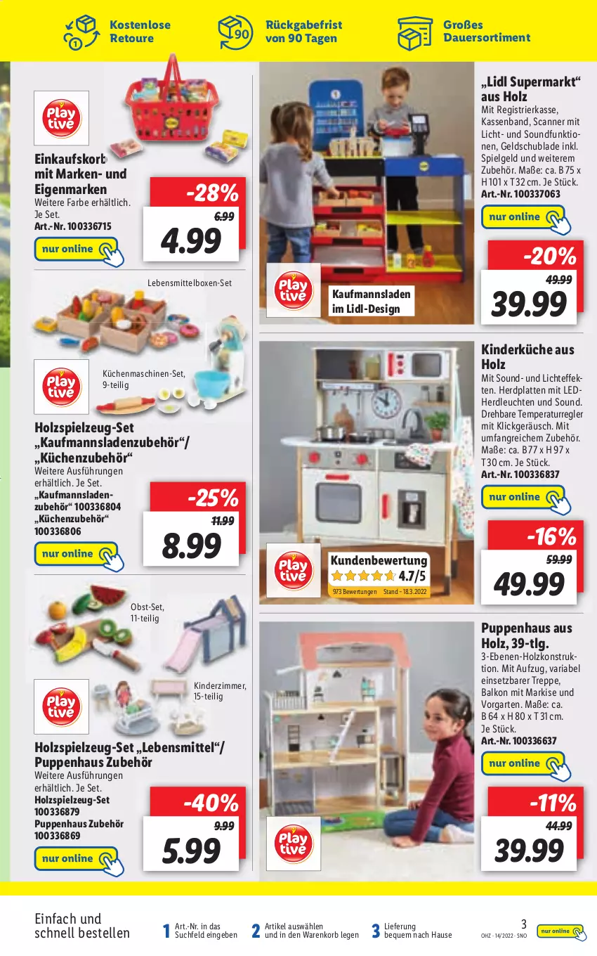 Aktueller Prospekt Lidl - Aktionsprospekt - von 04.04 bis 09.04.2022 - strona 53 - produkty: elle, Garten, Holz, Kinder, Kinderzimmer, küche, Küchen, küchenmaschine, latte, lebensmittel, Leuchte, leuchten, LG, obst, Ria, Scanner, Ti