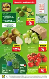 Gazetka promocyjna Lidl - Aktionsprospekt - Gazetka - ważna od 09.04 do 09.04.2022 - strona 14 - produkty: Abtei, angebot, bio, bioland, Birnen, discount, eis, LG, limette, limetten, magazin, Mett, metten, obst, reis, Ti, tomate, tomaten, und gemüse