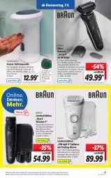 Gazetka promocyjna Lidl - Aktionsprospekt - Gazetka - ważna od 09.04 do 09.04.2022 - strona 39 - produkty: akku, akkurasierer, angebot, aufbewahrungstasche, batterie, batterien, braun, bürste, dell, Desinfektion, eis, elle, Mode, rasierer, Reinigung, reis, schnellladefunktion, Seife, seifenspender, shampoo, silvercrest, spülmittel, Tasche, Ti, wasser, ZTE