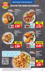 Gazetka promocyjna Lidl - Aktionsprospekt - Gazetka - ważna od 09.04 do 09.04.2022 - strona 43 - produkty: discount, eis, filet, filets, fisch, geschnetzeltes, grill, grillfackeln, lebensmittel, mac, Meister, monitor, obst, Obst und Gemüse, pril, steak, steaks, thunfisch, Ti, und gemüse, Zelt