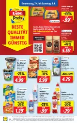Gazetka promocyjna Lidl - Aktionsprospekt - Gazetka - ważna od 09.04 do 09.04.2022 - strona 44 - produkty: bites, Bona, drink, eis, ente, gin, Gläser, gutschein, leibniz, Milbona, nescafe, Ofen, reis, rouge, rougette, sahne, salz, Ti
