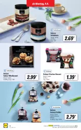 Gazetka promocyjna Lidl - Aktionsprospekt - Gazetka - ważna od 09.04 do 09.04.2022 - strona 8 - produkty: alkohol, beutel, dessert, eis, ndk, sahne, Schal, Schale, Ti, Trüffel, Windbeutel