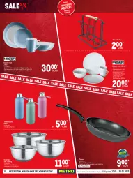 Gazetka promocyjna Metro - Sale Spezial - Gazetka - ważna od 26.01 do 26.01.2022 - strona 10 - produkty: Becher, edelstahl, elle, flasche, geschirr, herdarten, kaffee, kaffeebecher, mikrowelle, pfanne, schüssel, spülmaschinen, tasse, teller, Ti, trinkflasche