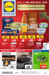 Gazetka promocyjna Lidl - Aktionsprospekt - Gazetka - ważna od 25.12 do 25.12.2021 - strona 1 - produkty: angebot, angebote, Bad, barilla, bio, bohne, bohnen, cremissimo, eis, , feldsalat, Fondue, Hohes C, küche, langnese, langnese cremissimo, lavazza, pasta, philadelphia, preisvorteil, reis, salat, sim, Ti