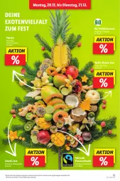 Gazetka promocyjna Lidl - Aktionsprospekt - Gazetka - ważna od 25.12 do 25.12.2021 - strona 15 - produkty: angebot, bio, Birnen, eis, , frucht, kokos, kokosnuss, Nashi, nuss, Papaya, passionsfrucht, reis, Ti, ZTE